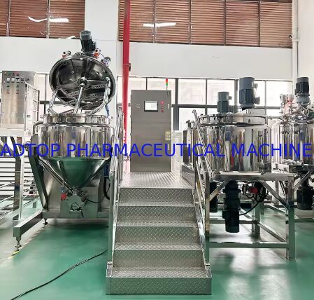 গরম বিক্রয় উচ্চ মানের পিএলসি নিয়ন্ত্রিত ভ্যাকুয়াম অতিস্বনক স্টেইনলেস স্টীল কসমেটিক ফেস ক্রিম ত্বকের যত্ন এমুলসিফায়ার মেশিন