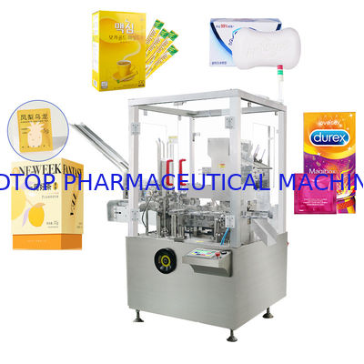 ভালো দাম উল্লম্ব স্বয়ংক্রিয় কার্টোনিং মেশিন কনডম স্যাচেট সাবান বক্স প্যাকিং অনলাইন