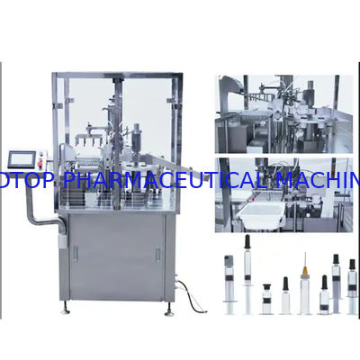 ভালো দাম নির্ভরযোগ্য তরল সিরিঞ্জ ফিলিং মেশিন 0.75Mpa 0.5-80ml এর জন্য ≤±1-2% ফিলিং নির্ভুলতার সাথে অনলাইন