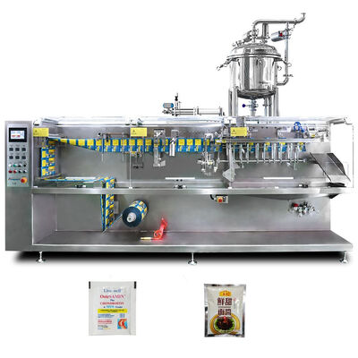 ভালো দাম Roll Film Standup Pouch Top Spout Doypack Milk Tea Filling Horizontal multifunctional packaging machine অনলাইন