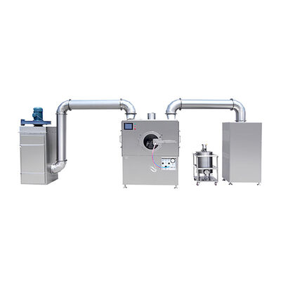 ভালো দাম উচ্চ দক্ষতা স্বয়ংক্রিয় ট্যাবলেট ফিল্ম আবরণ মেশিন Plc কন্ট্রোল সিস্টেম অনলাইন